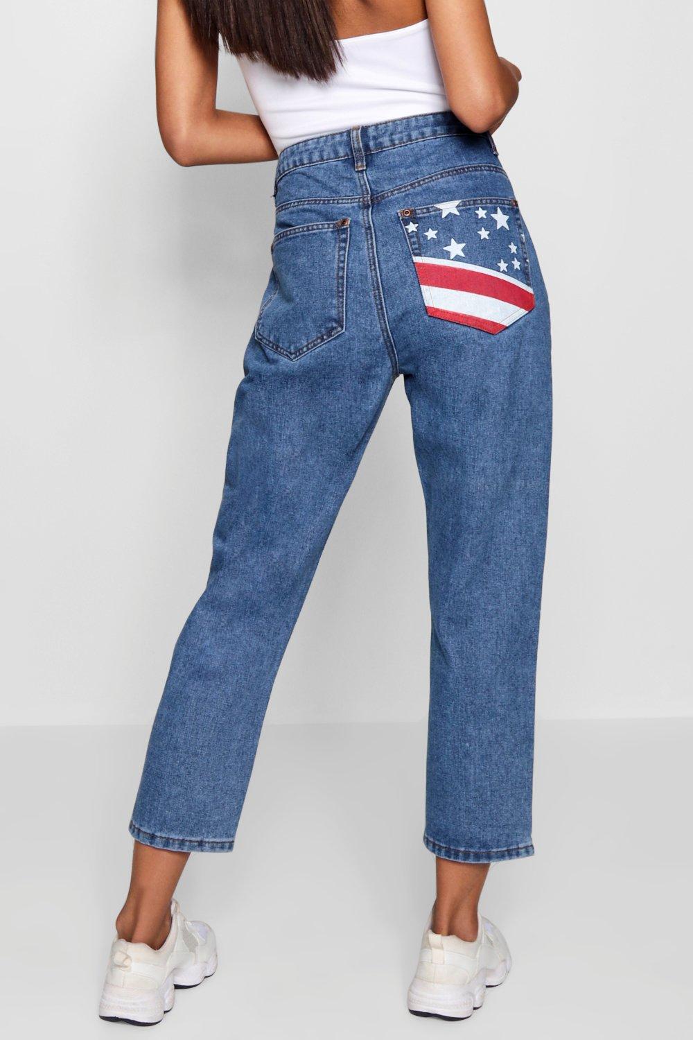 Mom best sale jeans flag